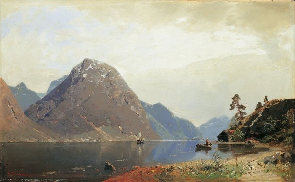 Fjord Landscape by Georg Anton Rasmussen